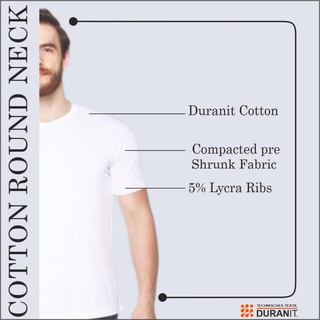 cotton round neck t shirt multi colour
